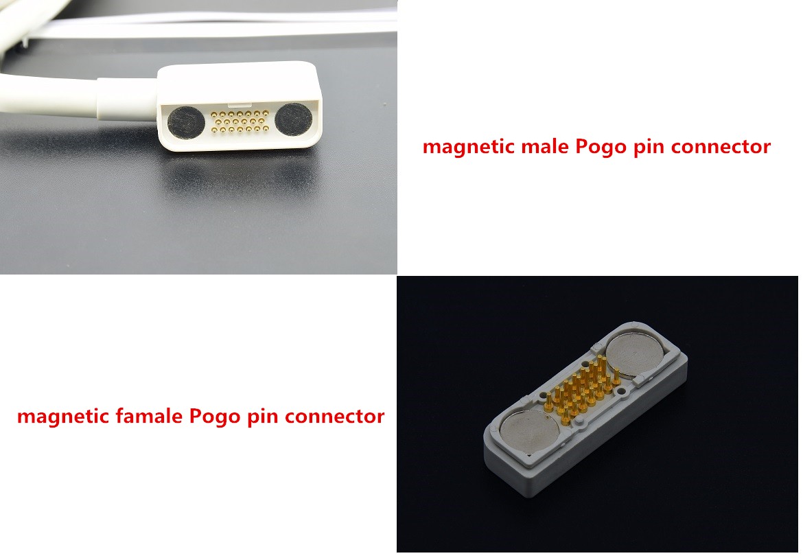 magnetic male famale Pogo pin connector