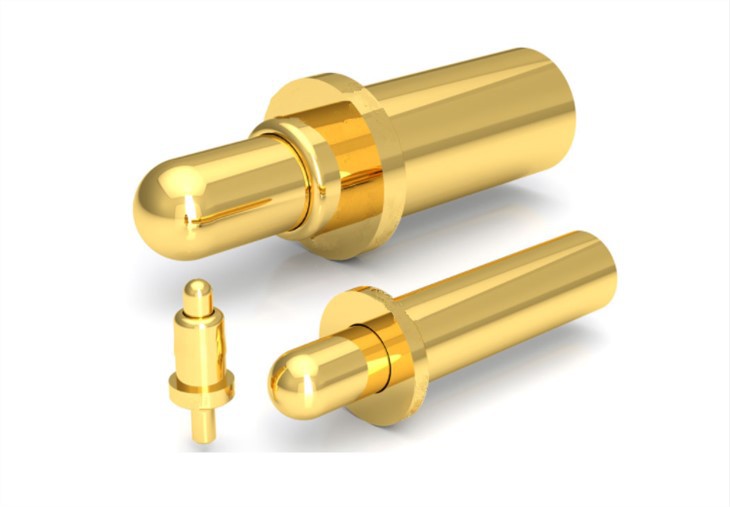 پلیٹڈ گولڈ اسپرنگ چارجنگ پوگو پن