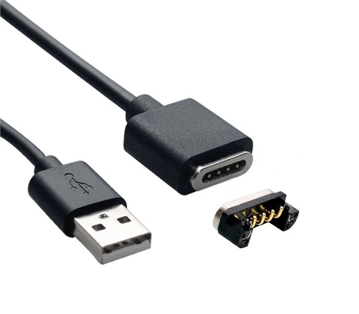 Spring-loaded Pogo Pin USB Connector