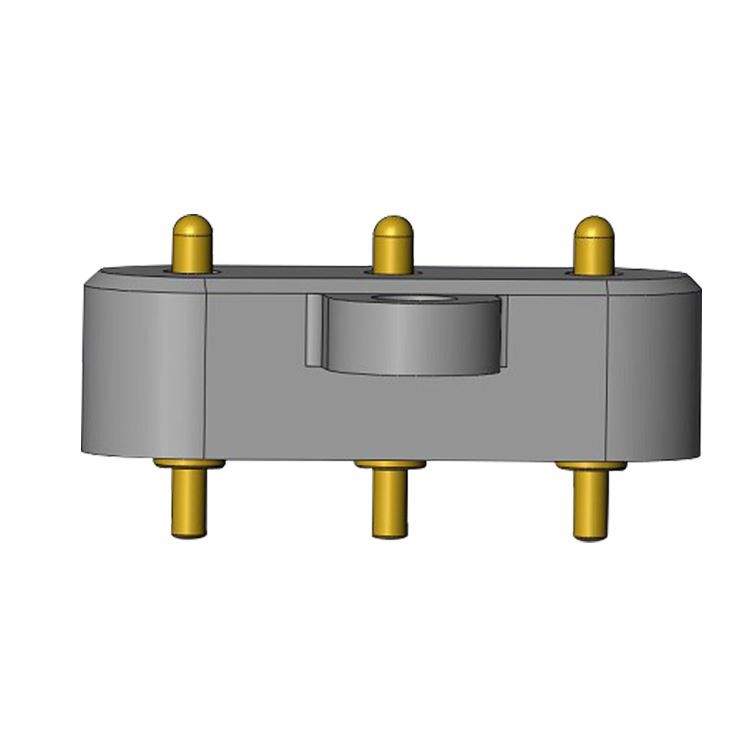 ہول پوگو پن سرکلر کنیکٹر کے ذریعے۔