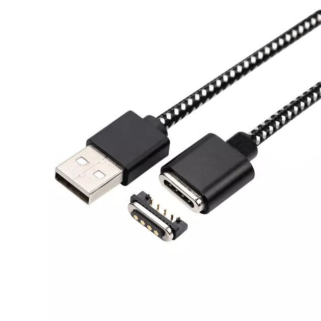 4 پن USB مقناطیسی پوگو پن چارجنگ کیبل