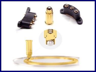 Spring-loaded Ballpoint Pogo Pin Connector