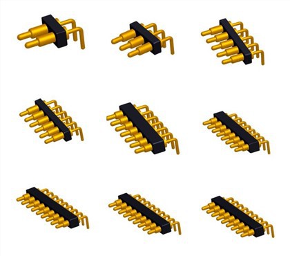 سپنگ لوڈڈ رائٹ اینگل پوگو پن کنیکٹر